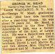 George Washington Mead, Jr. obituary